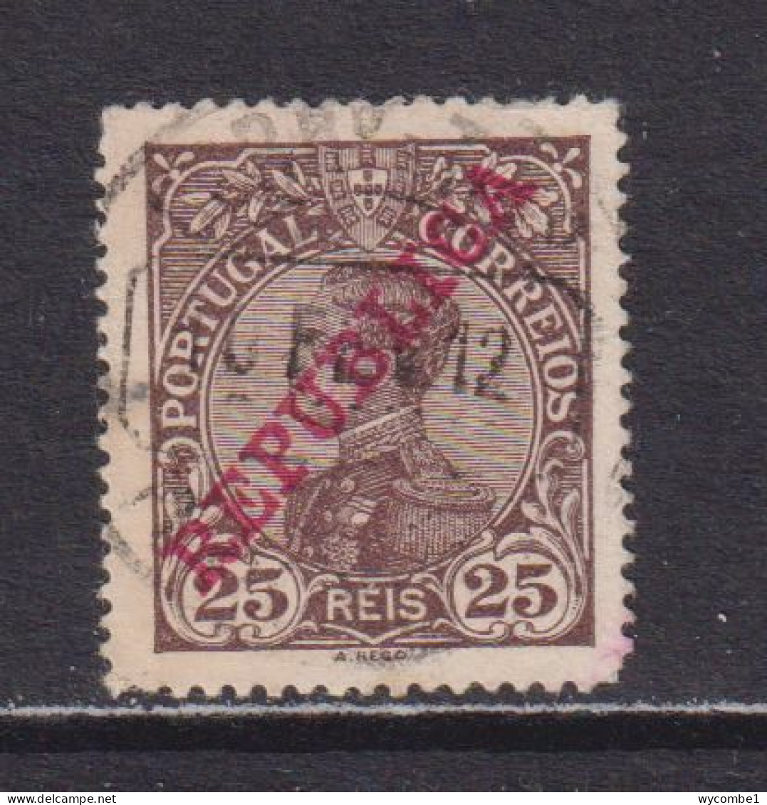 PORTUGAL - 1910  Republica 25r Used As Scan - Used Stamps