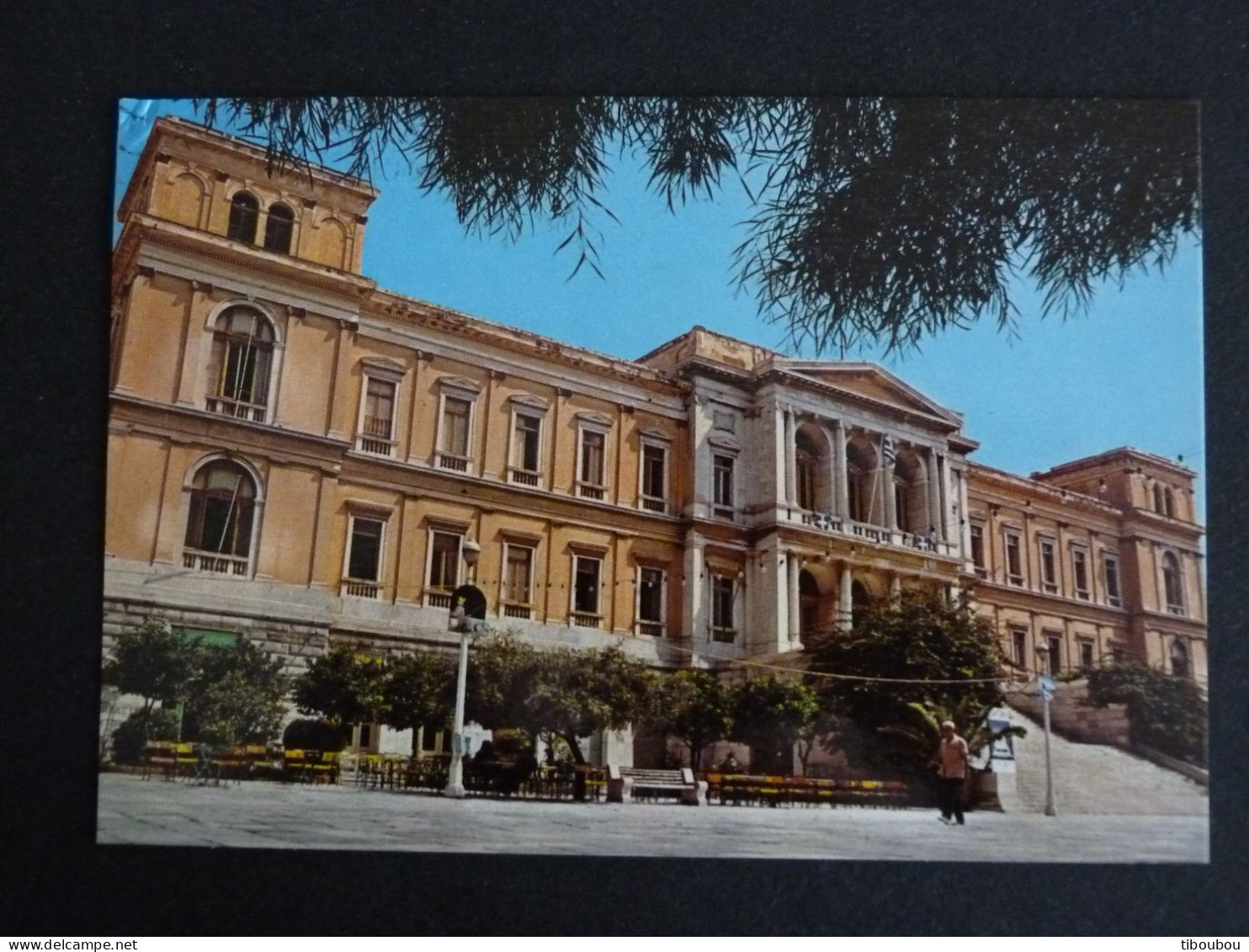 GRECE GREECE HELLAS GRIECHENLAND AVEC YT 1537 DISCOBOLE JEUX OLYMPIQUES LOS ANGELES - SYROS LA MAIRIE - Storia Postale