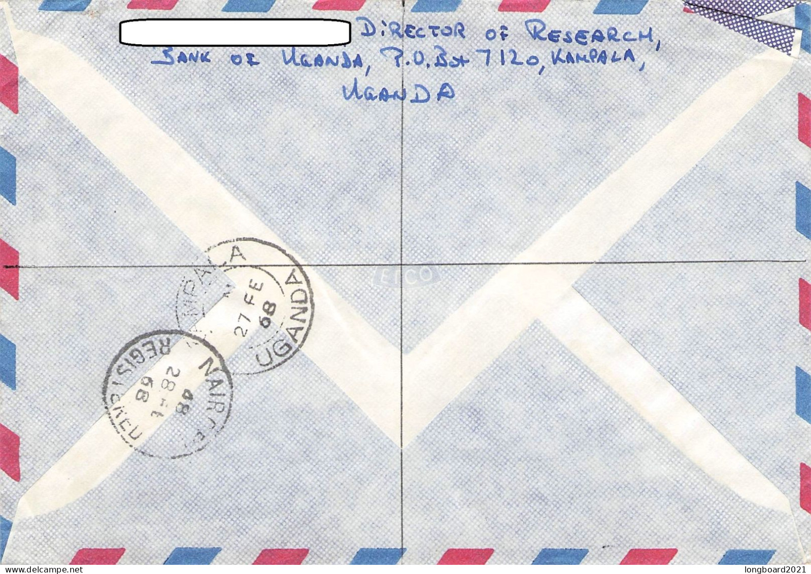 UGANDA - REGISTERED AIRMAIL KAMPALA > BERN/CH / *345 - Ouganda (1962-...)