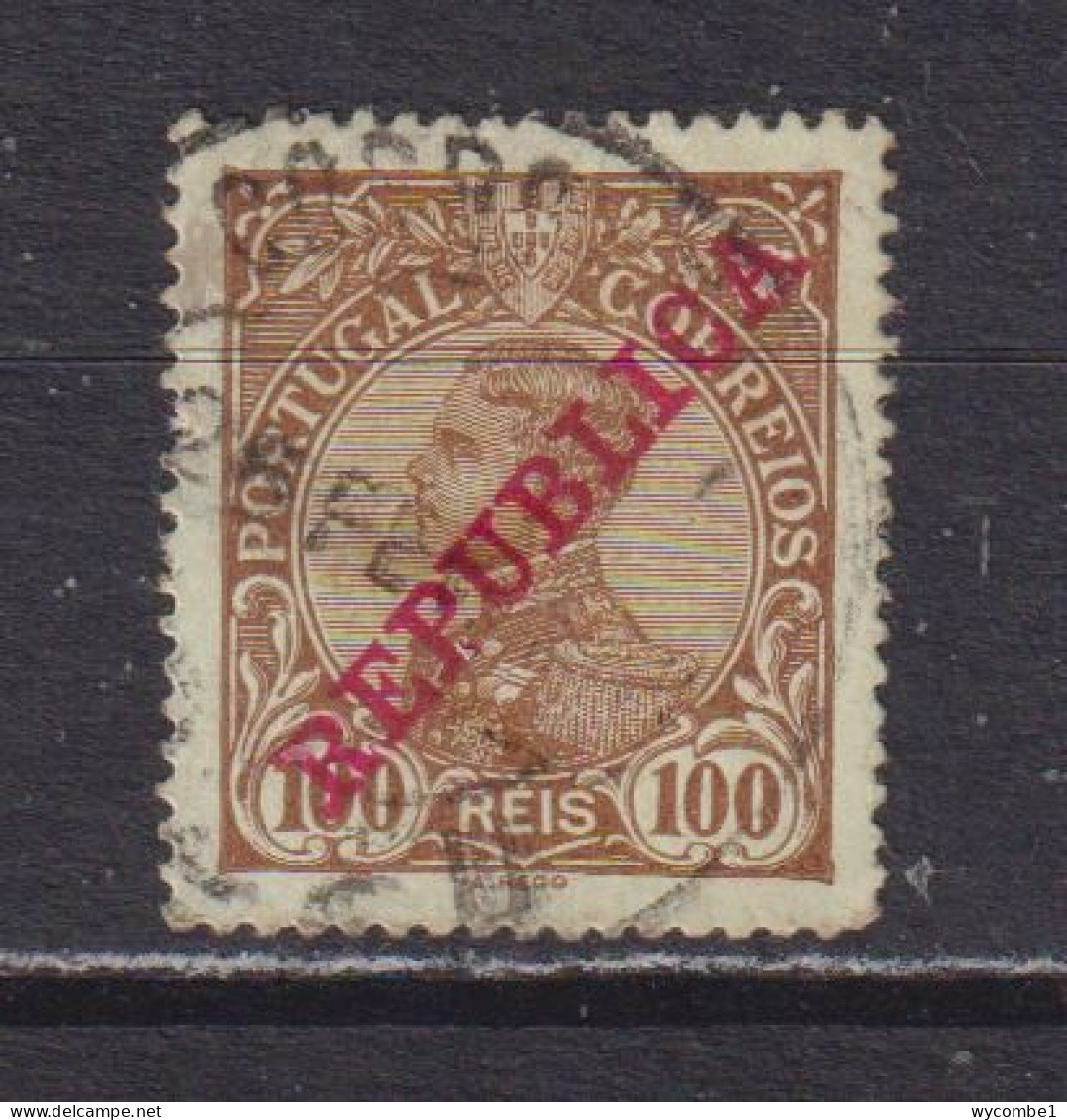 PORTUGAL - 1910  Republica 100r Used As Scan - Gebraucht