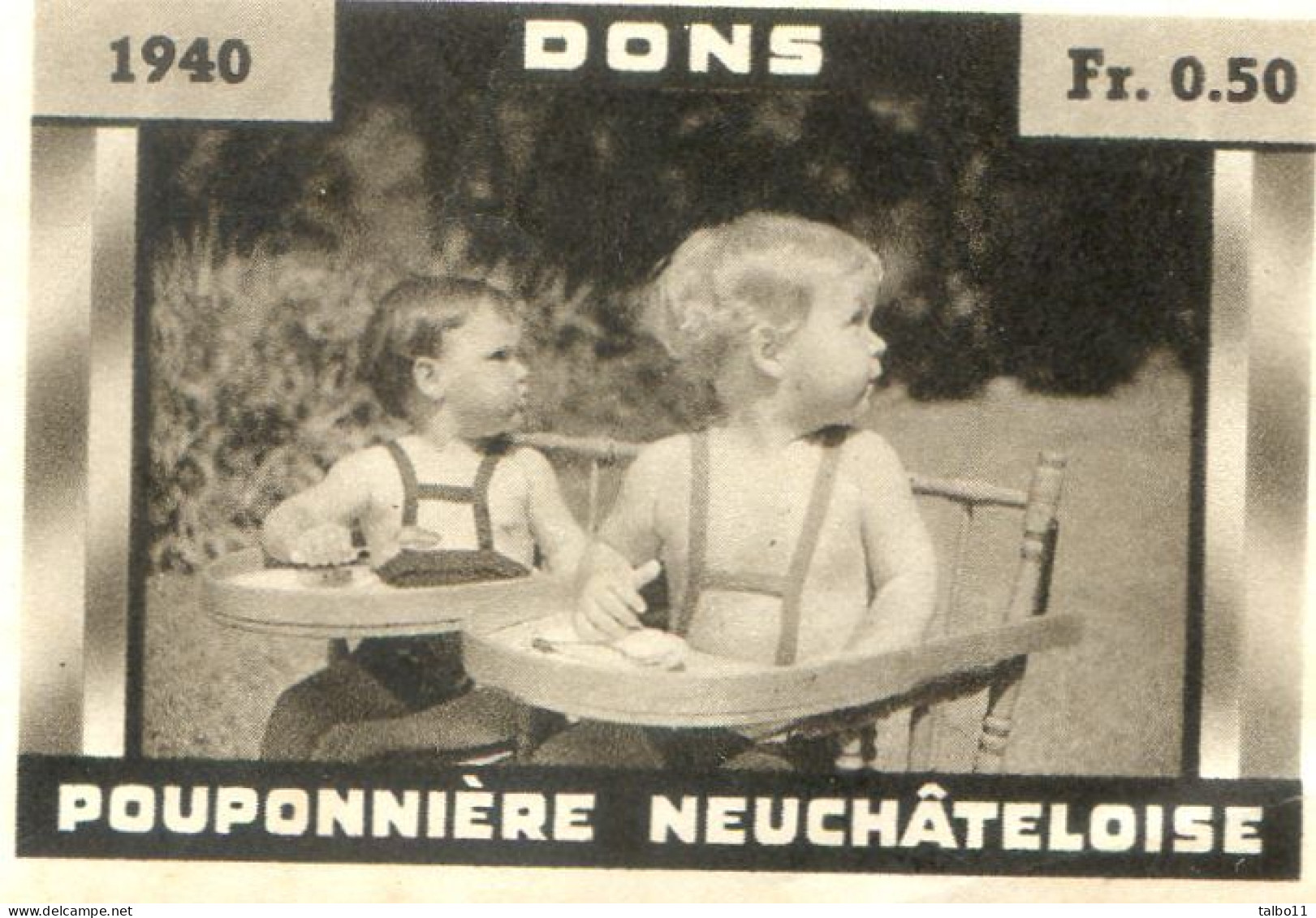 88 - Neufchateau - Dons - 1940 - 0.50 F - Pouponnière Neuchâteloise - Otros & Sin Clasificación