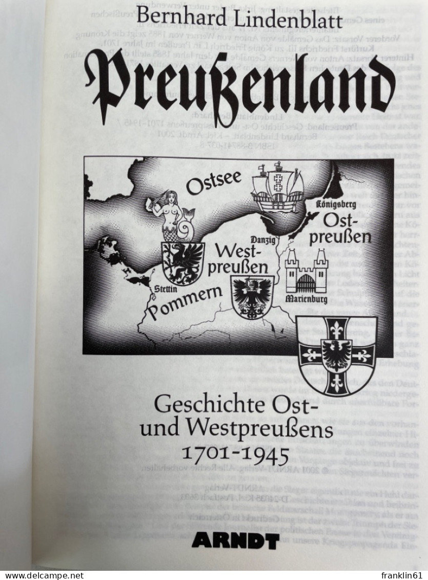 Preußenland : Geschichte Ost- Und Westpreußens 1701 - 1945. - 4. Neuzeit (1789-1914)
