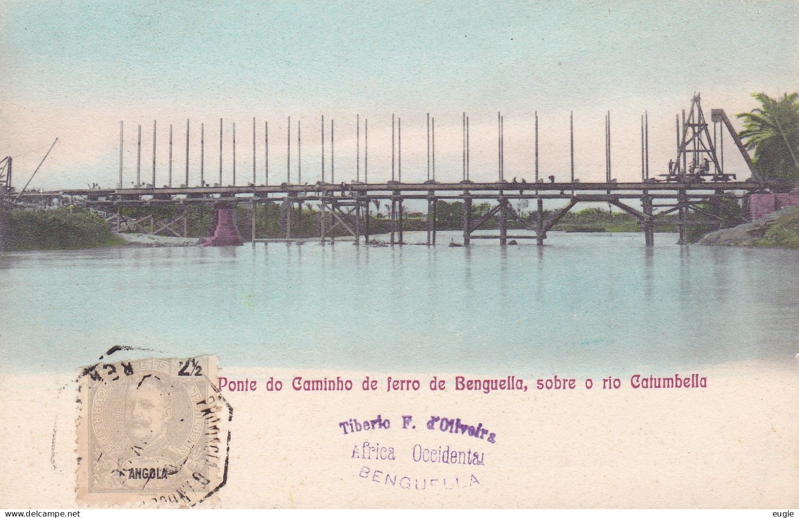 2077/ Ponte Do Caminho De Ferro De Benguella, Sobre O Rio Catumbella - Angola