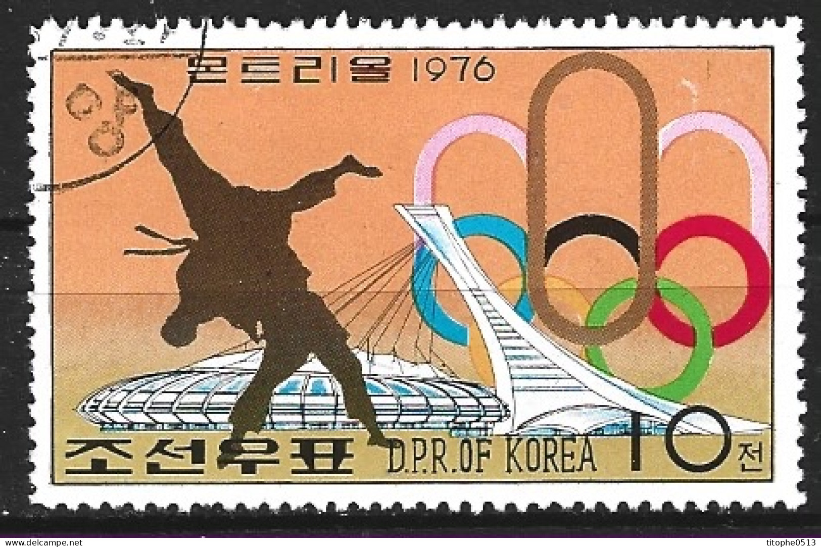 DPR KOREA. Timbre Oblitéré De 1976. Judo. - Judo