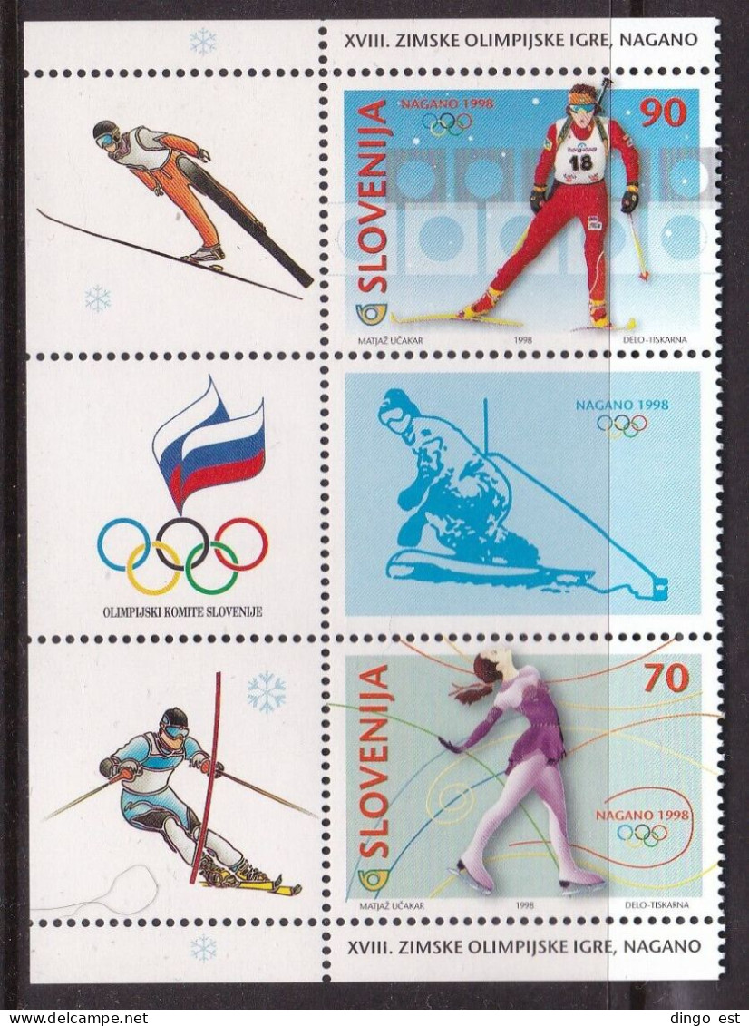 Slovenia, Olympic Games Nagano`98 MNH / 1998 - Winter 1998: Nagano