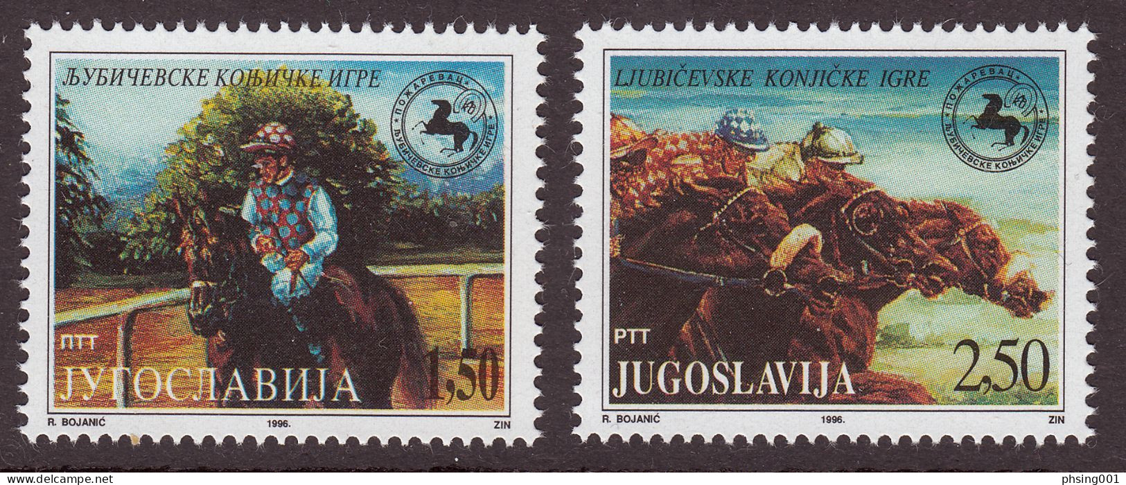 Yugoslavia 1996, Europa, Olympic Games Atlanta USA, Insects, Horses, Chess, Complete Year, MNH