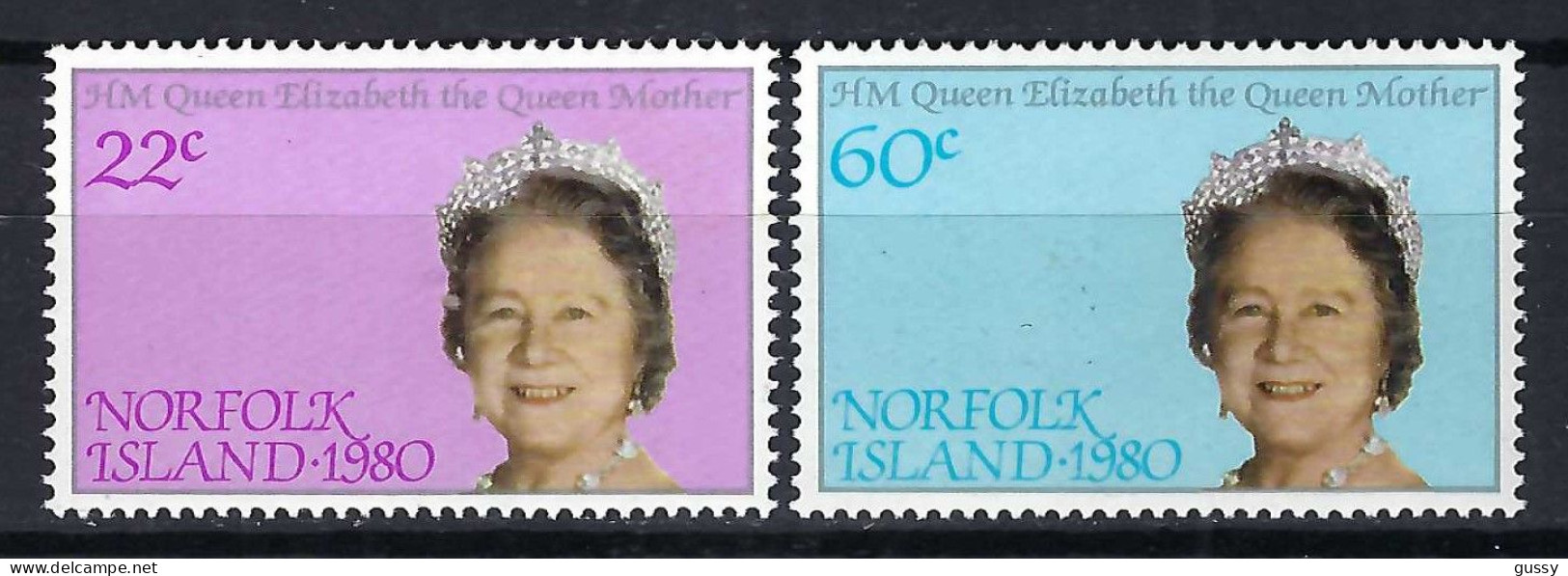 NORFOLK Ca.1980: Lot "REINE ELISABETH" Neufs** CDF - Autres - Océanie