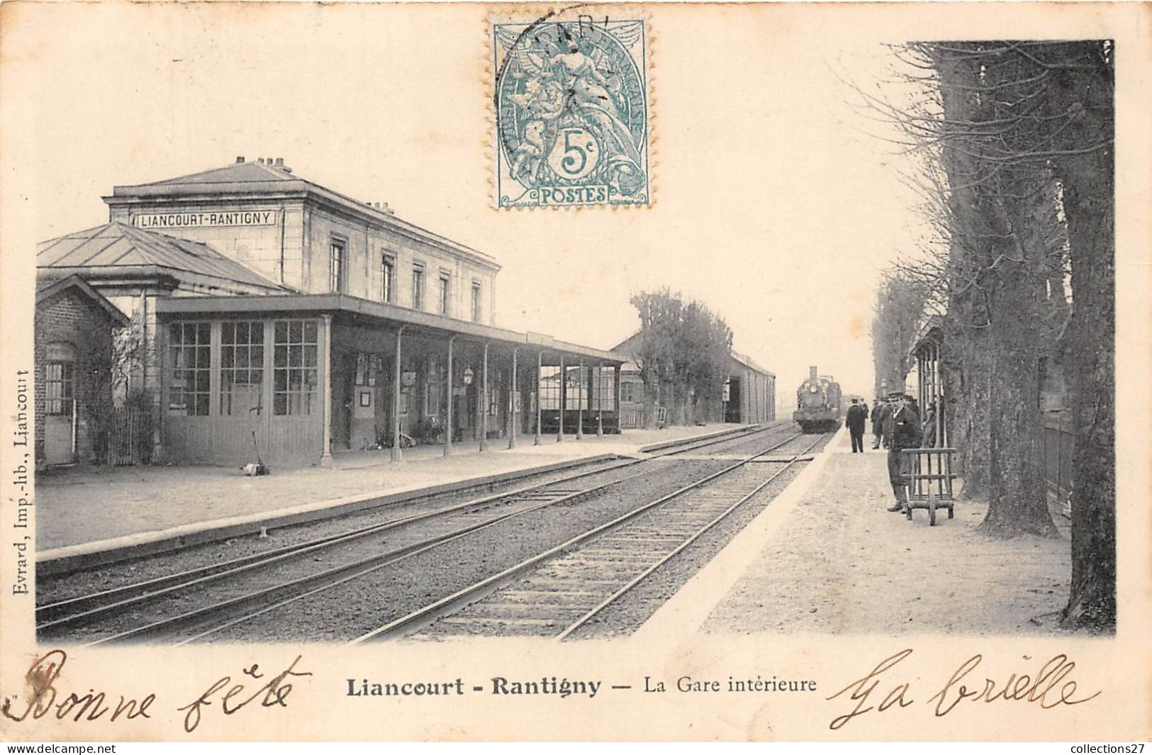 60-LIANCOURT-RANTIGNY- LA GARE INTERIEURE - Liancourt