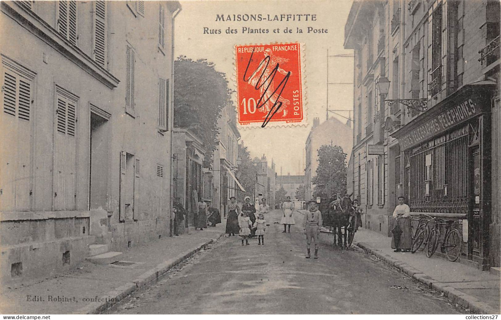 78-MAISON-LAFFITTE- RUE DES PLANTES ET DE LA POSTE - Maisons-Laffitte