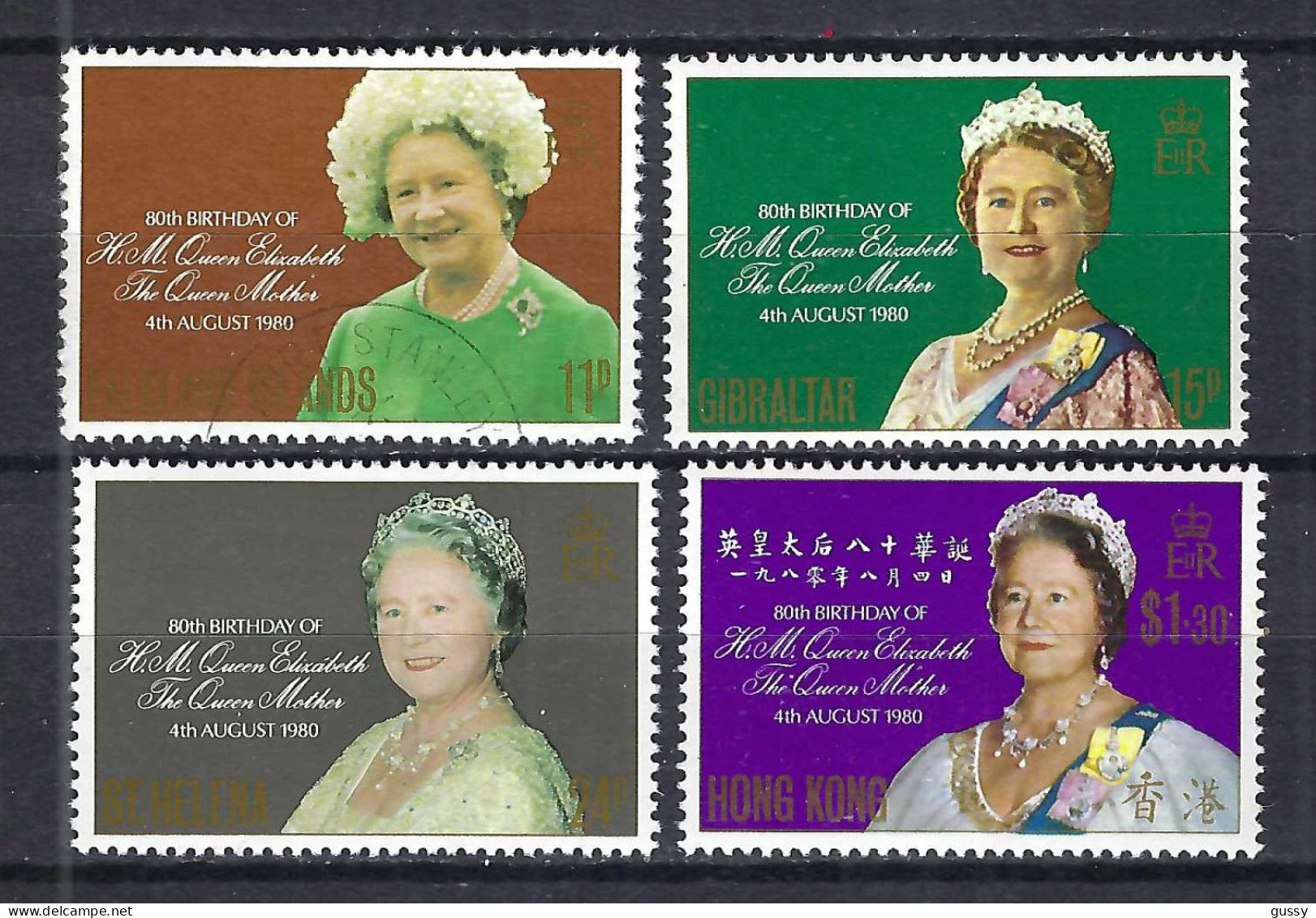 HONG KONG, GIBRALTAR, STE HELENE, FALKLAND Ca.1980: Lot "REINE ELISABETH" Neufs** - Unused Stamps