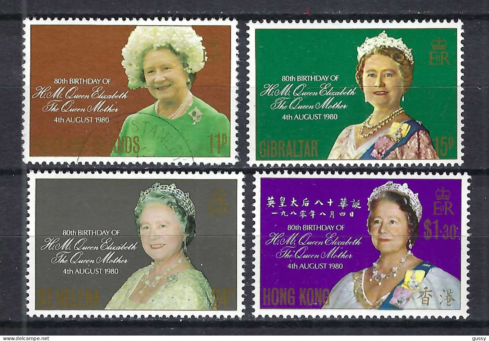 HONG KONG, GIBRALTAR, STE HELENE, FALKLAND Ca.1980: Lot "REINE ELISABETH" Neufs** - Neufs