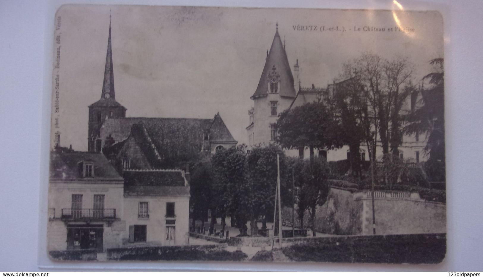 37 VERETZ  LE CHATEAU ET EGLISE - Autres & Non Classés