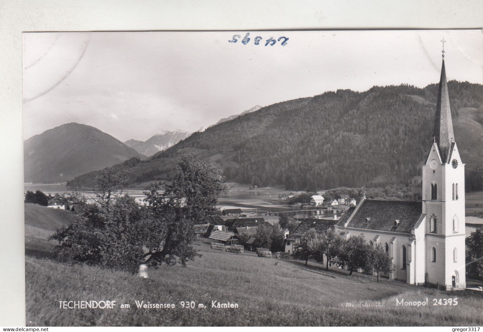 D1151) TECHENDORF Am WEIßENSEE - Kärnten - KIRCHE Mit Wiese  Monopol 24395 - Weissensee