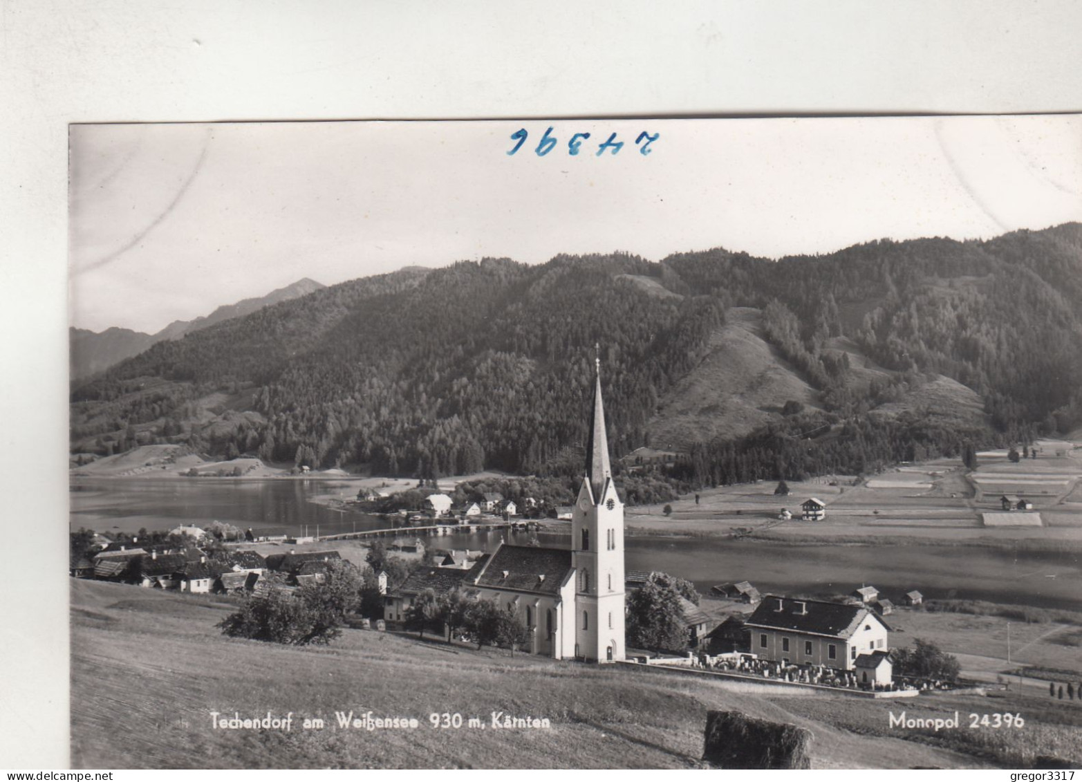 D1152) TECHENDORF Am WEIßENSEE - Kärnten - KIRCHE Mit Friedhof U. Pfarrhaus ALT ! - Weissensee