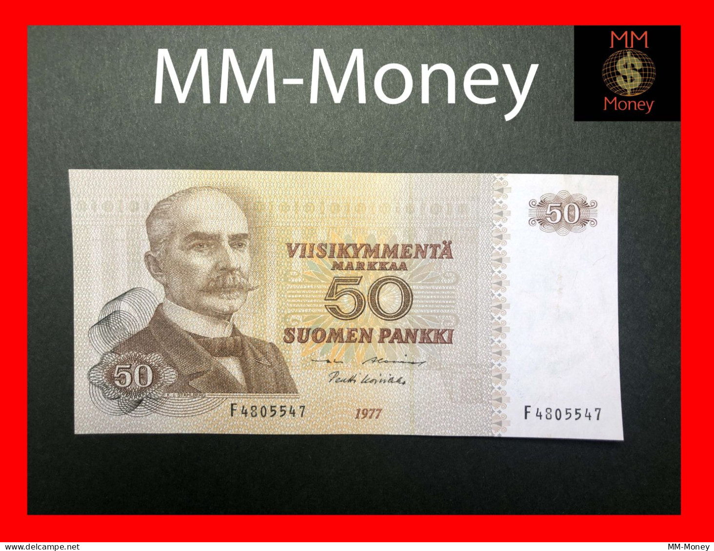 Finland  50 Markkaa 1977 P. 108 "sig. Alenius - Koivikko"    XF \ AU   [MM-Money] - Finlande