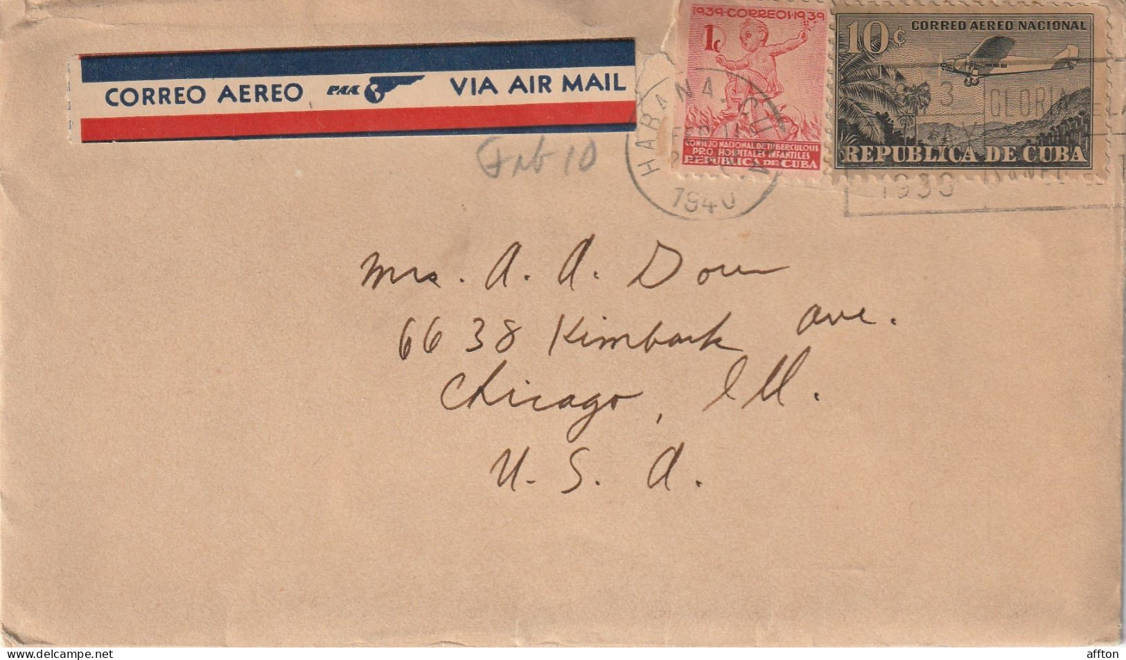 Cuba Old Cover Mailed - Covers & Documents