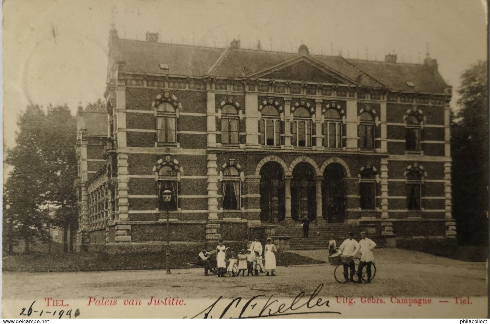 Tiel (Gld.)  Paleis Van Justitie 1903 Uitg. Gebr. Campagne - Tiel