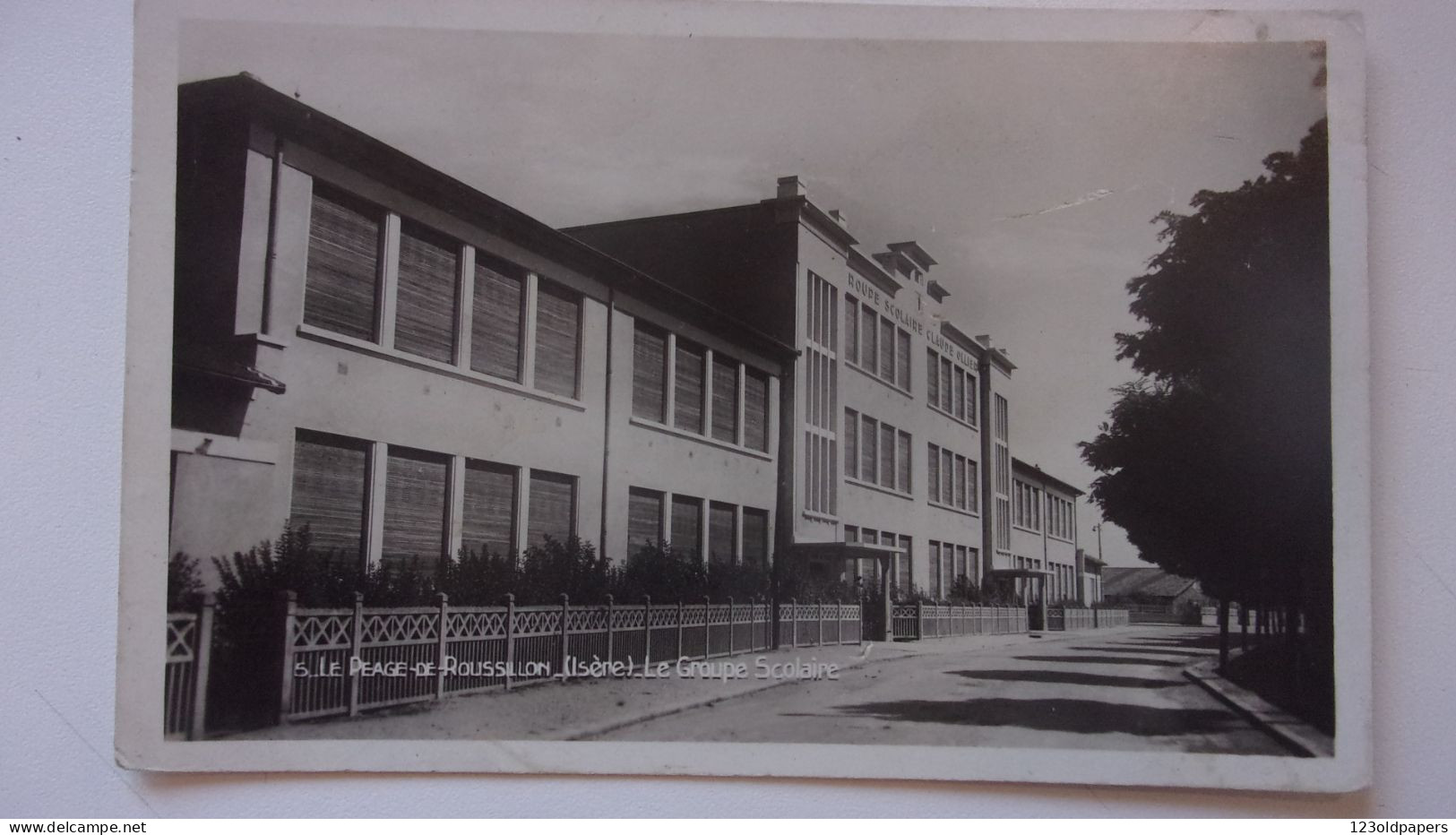 38  LE PEAGE DU ROUSSILLON LE GROUPE SCOLAIRE  1948 - Autres & Non Classés