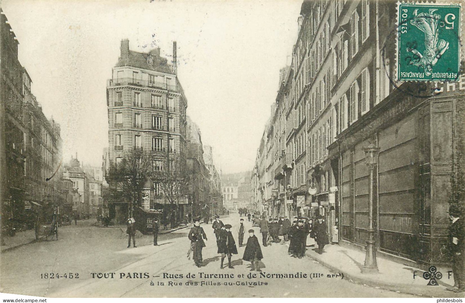 PARIS 3eme Arrondissement  TOUT PARIS  Rue De Turenne Et De Normandie - Arrondissement: 03