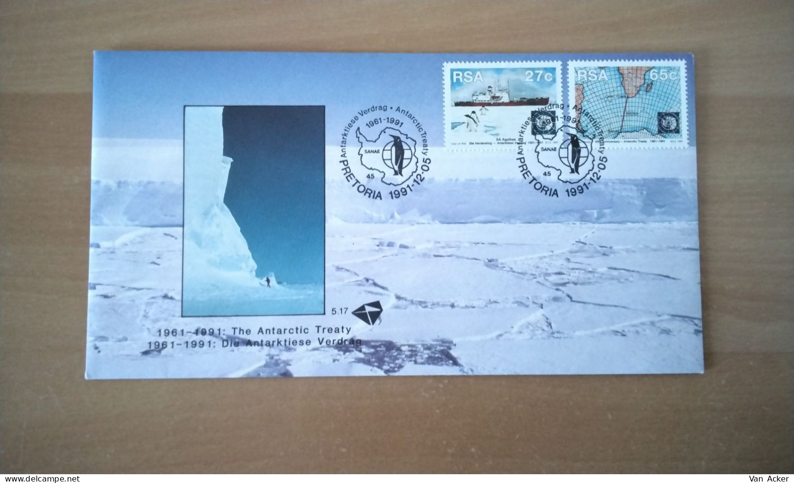 South Africa FDC The Antarctic Treaty 1991. - FDC