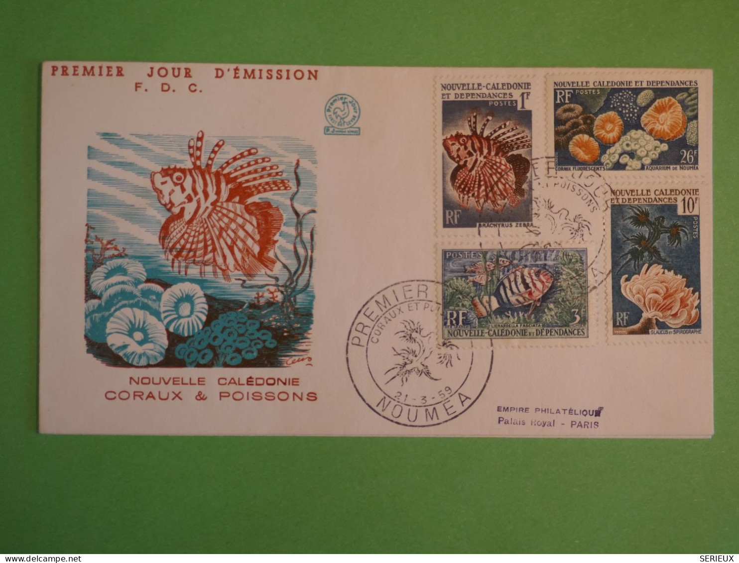 BV4 NOUVELLE CALEDONIE  BELLE  LETTRE FDC 1959 +AFF.  PLAISANT+ - FDC