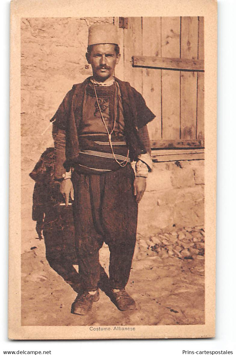 CPA Albanie Costume Albanese - Albanien