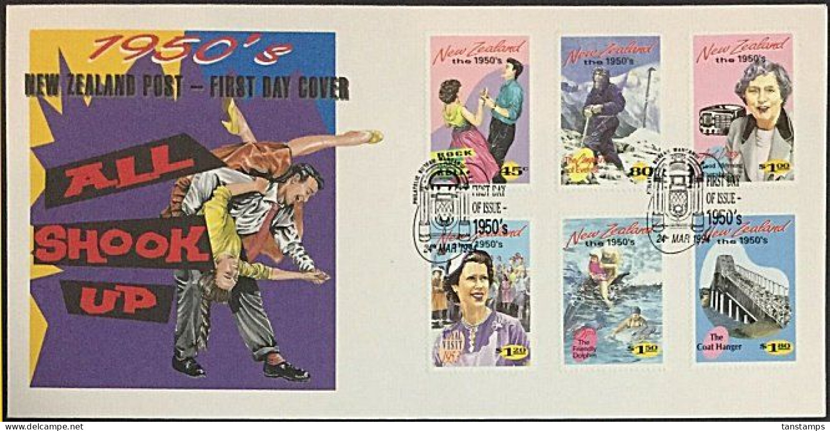 New Zealand FDC 1994 - Emerging Years - The 1950's - FDC