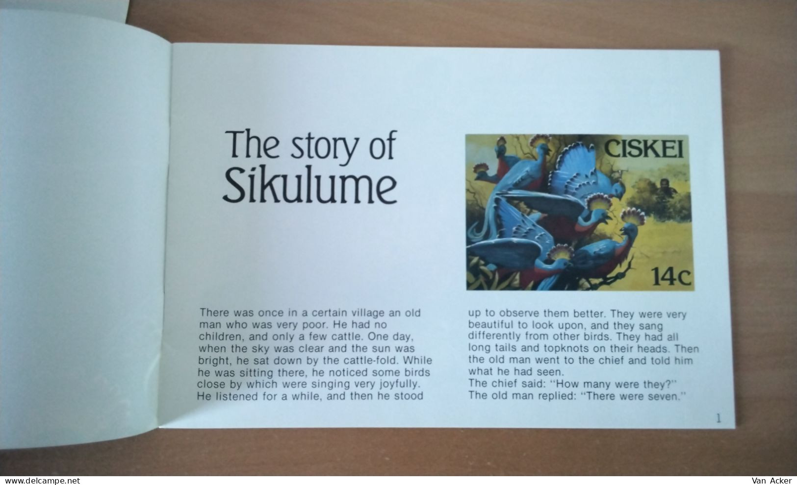 Ciskei FDC Folklore 1987 + The Story Of Sikulume. - Ciskei