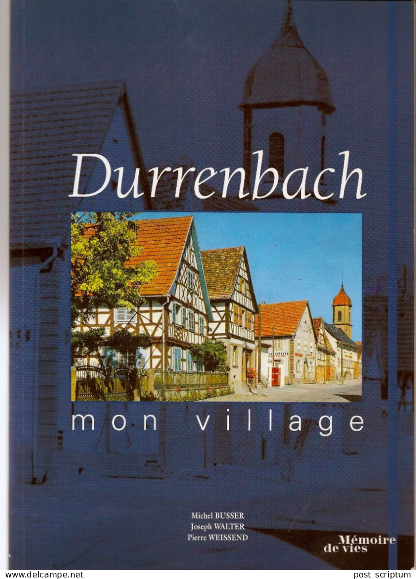 Livre - Durrenbach  Mon Village - Alsace