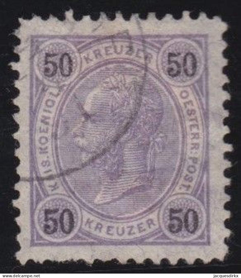 Austria      .    Y&T    .   56 (2 Scans)      .  O      .   Cancelled   .   Some Paper On The Backside - Used Stamps
