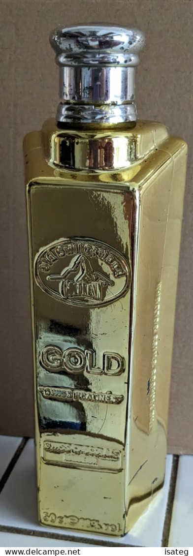 Bouteille Vide Doré Gold - Goldkenn - Old Switzerland - Otros & Sin Clasificación