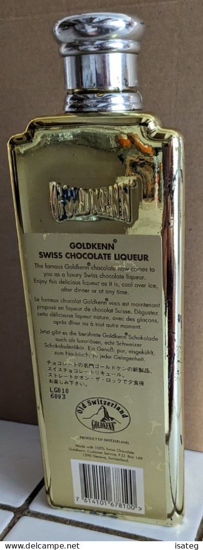 Bouteille Vide Doré Gold - Goldkenn - Old Switzerland - Autres & Non Classés