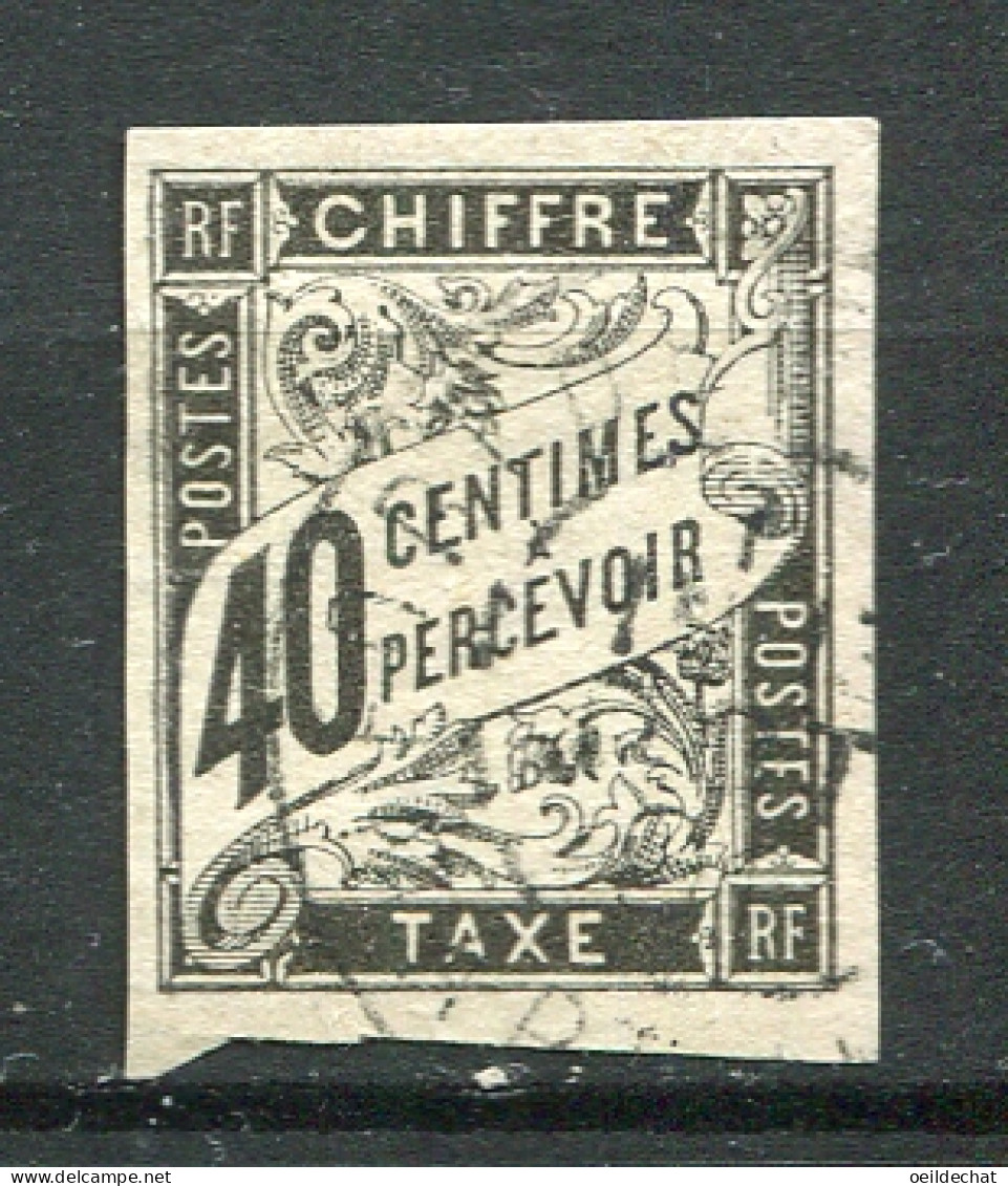 25295 Martinique Taxe N°10° 40c. Noir  CàD Fort De France  Du 19 OCT. 91  TB - Timbres-taxe