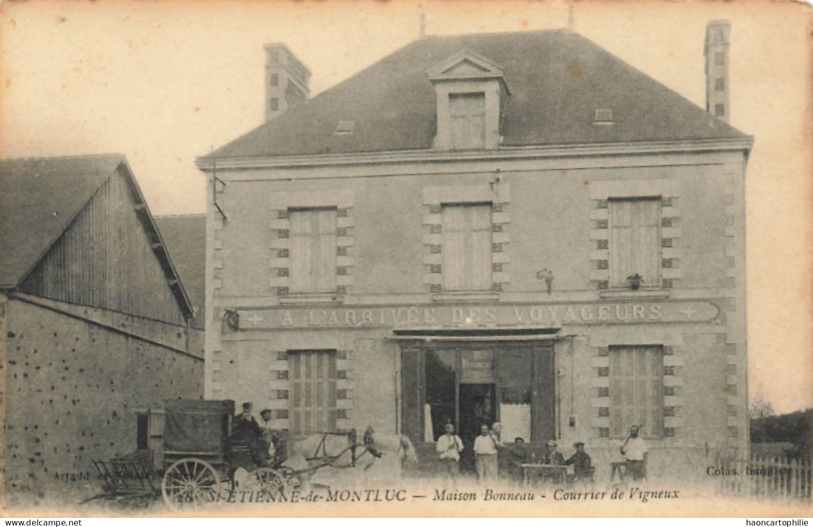 Saint Etienne De Montluc Courrier Diligence De Vigneux  Maison Bonneau - Saint Etienne De Montluc