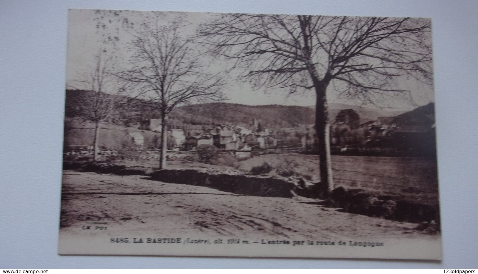 48  LA BASTIDE ENTREE ROUTE DE LANGOGNE 1937 - Otros & Sin Clasificación