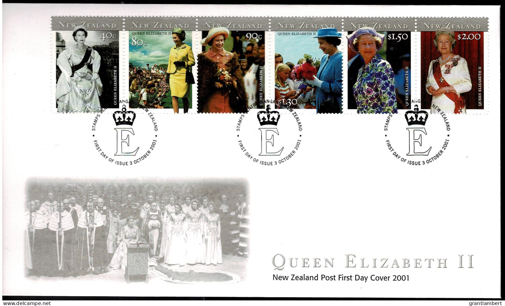 New Zealand 2001 Queen Elizabeth FDC - FDC