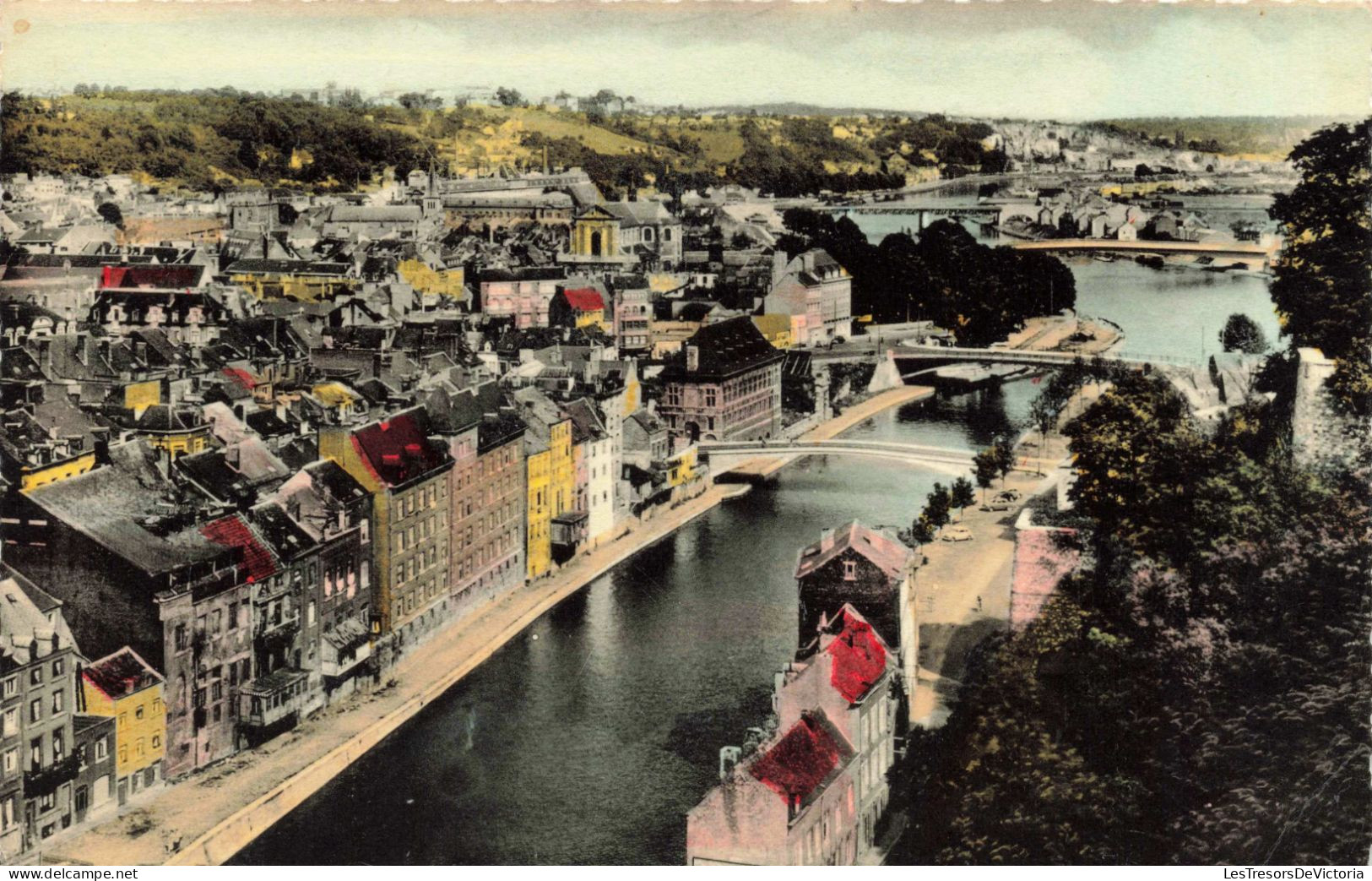 BELGIQUE - Namur - La Sambre Et La Meuse - Vue - Pont - Fleuve - Maisons - Ville - Colorisé - Carte Postale Ancienne - Namur