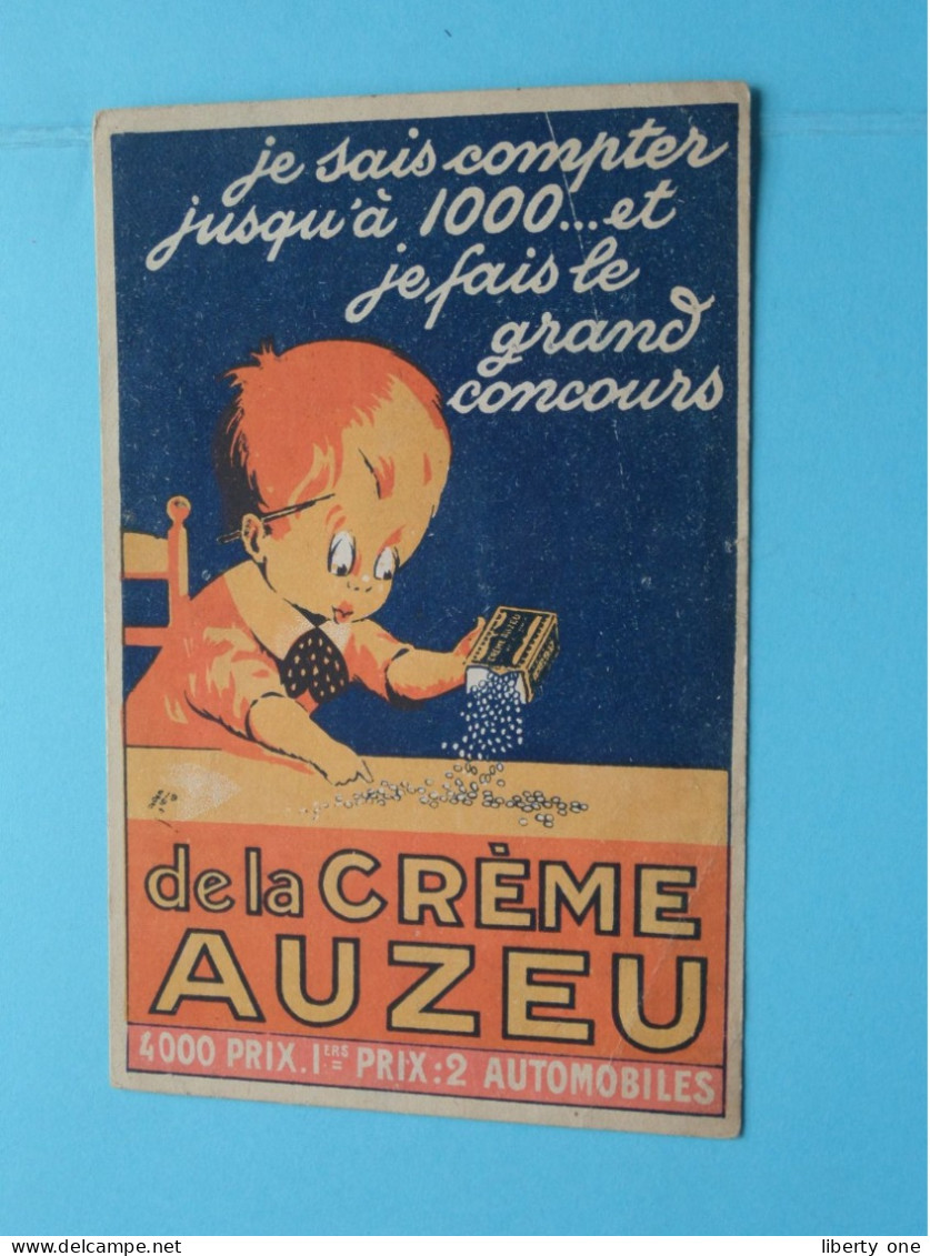 2me Grand Concours De La Crème AUZEU > 24 Rue Tandou PARIS ( Voir SCAN ) Format Carte +/- 13 X 8 Cm.! - Prodotti Di Bellezza