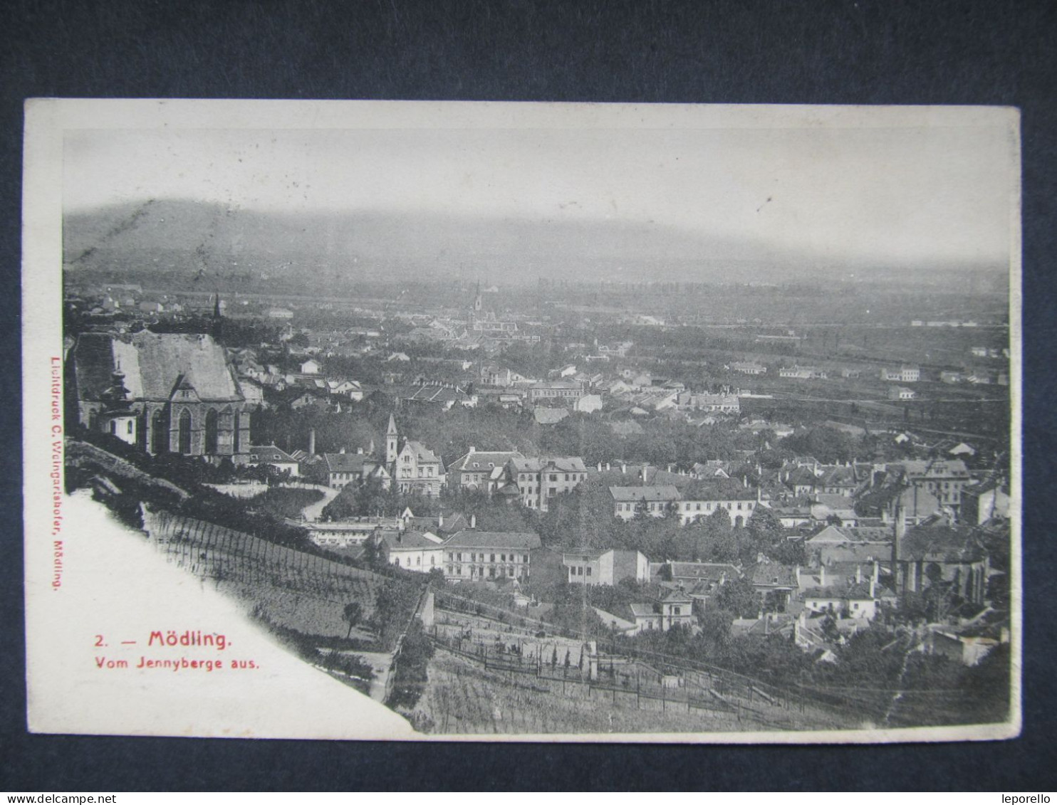 AK MÖDLING Jennyberge 1910 Bahnpost Zugstempel Wien - Wiener Neustadt Nr. 208 //// D*56210 - Mödling