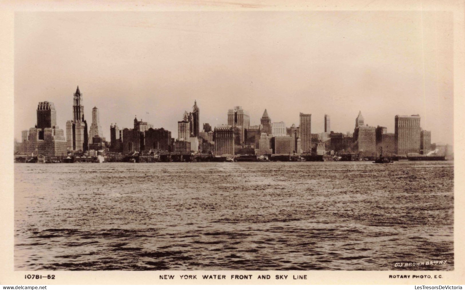 ETATS-UNIS - New York - New York Water Front And Sky Line - City - Buildings  - Carte Postale Ancienne - Mehransichten, Panoramakarten