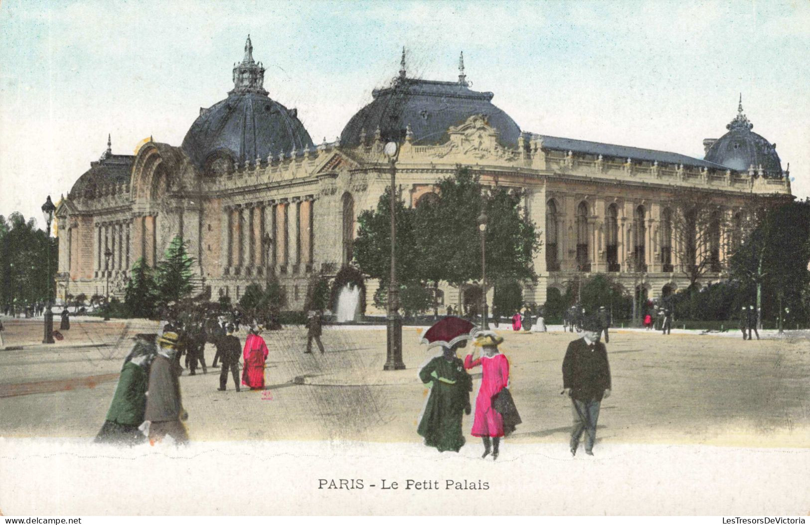 FRANCE - Paris - Le Petit Palais - Place  - Animé - Colorisé - Carte Postale Ancienne - Altri Monumenti, Edifici