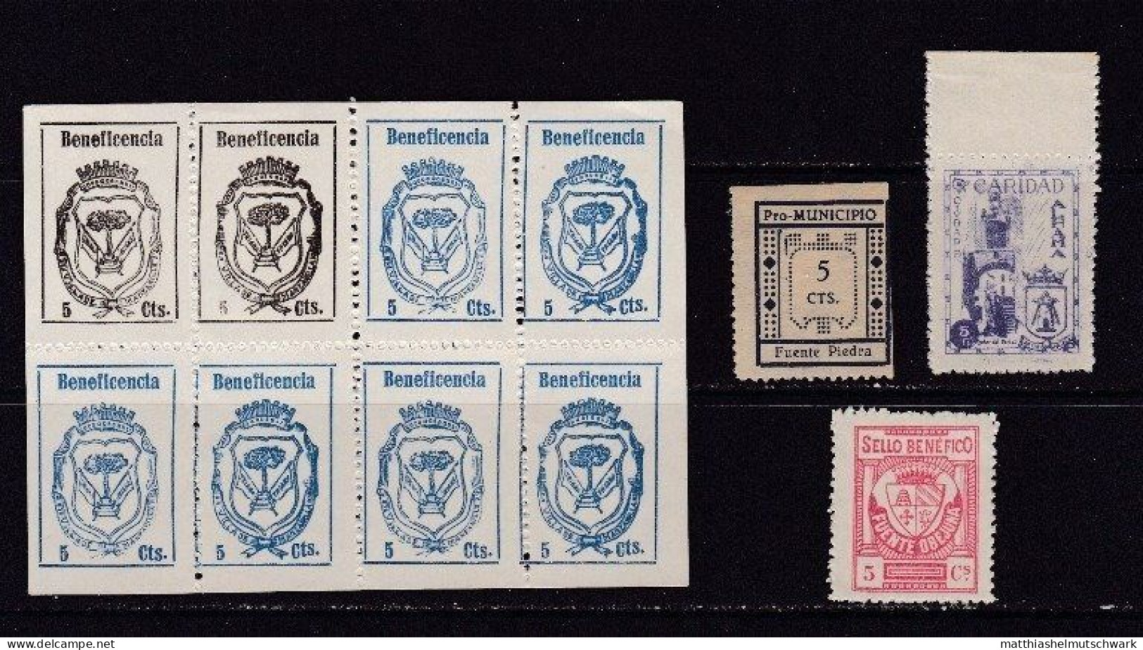 Spanien/Spanischer Bürgerkrieg/Lokalausgaben/1936-1939 Einzelmarken, Sätze, Viererblöcke, u.a.