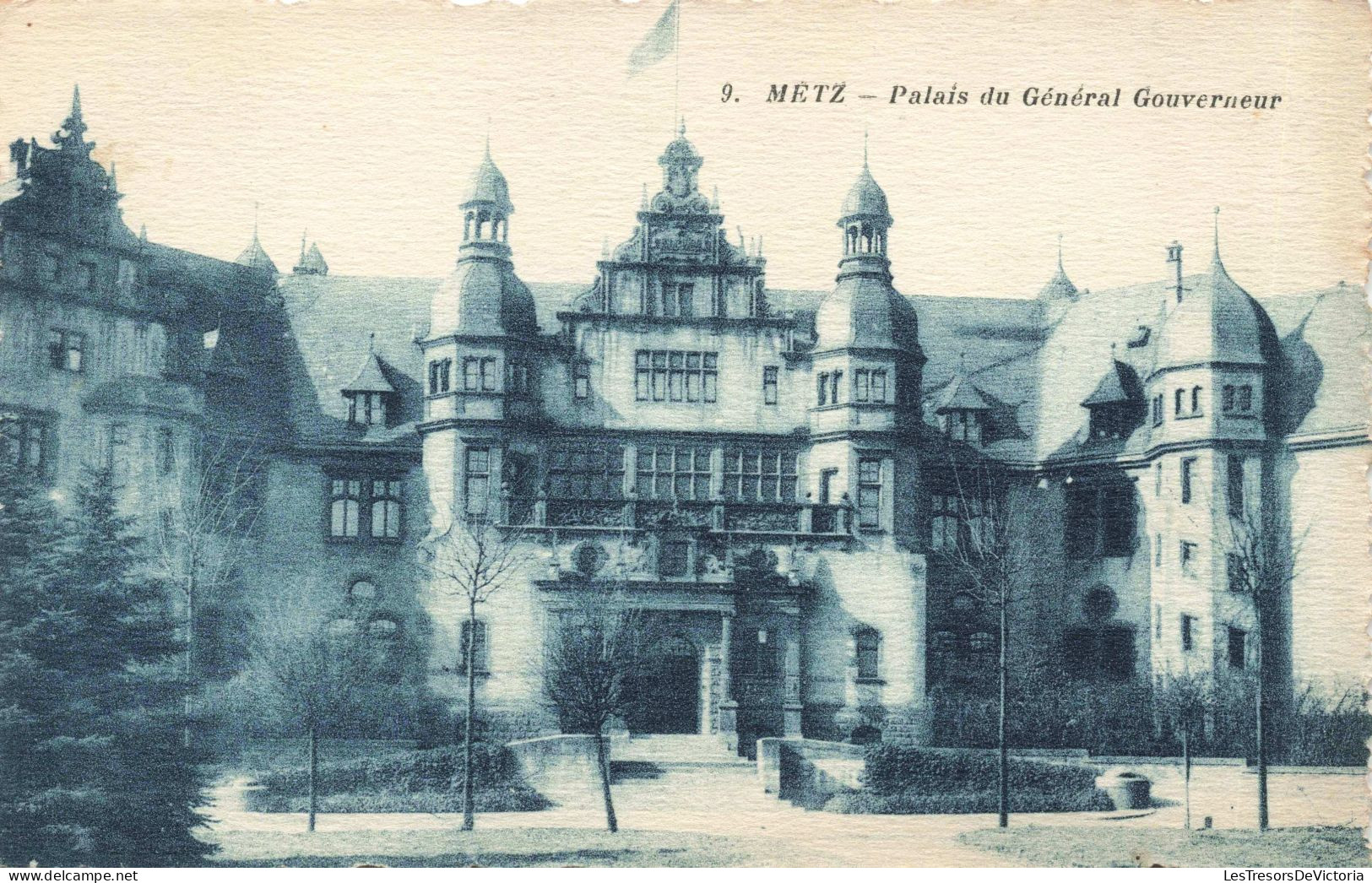 FRANCE - METZ - Palais Du Général Gouverneur - Entrée - Façade Principale - Carte Postale Ancienne - Metz