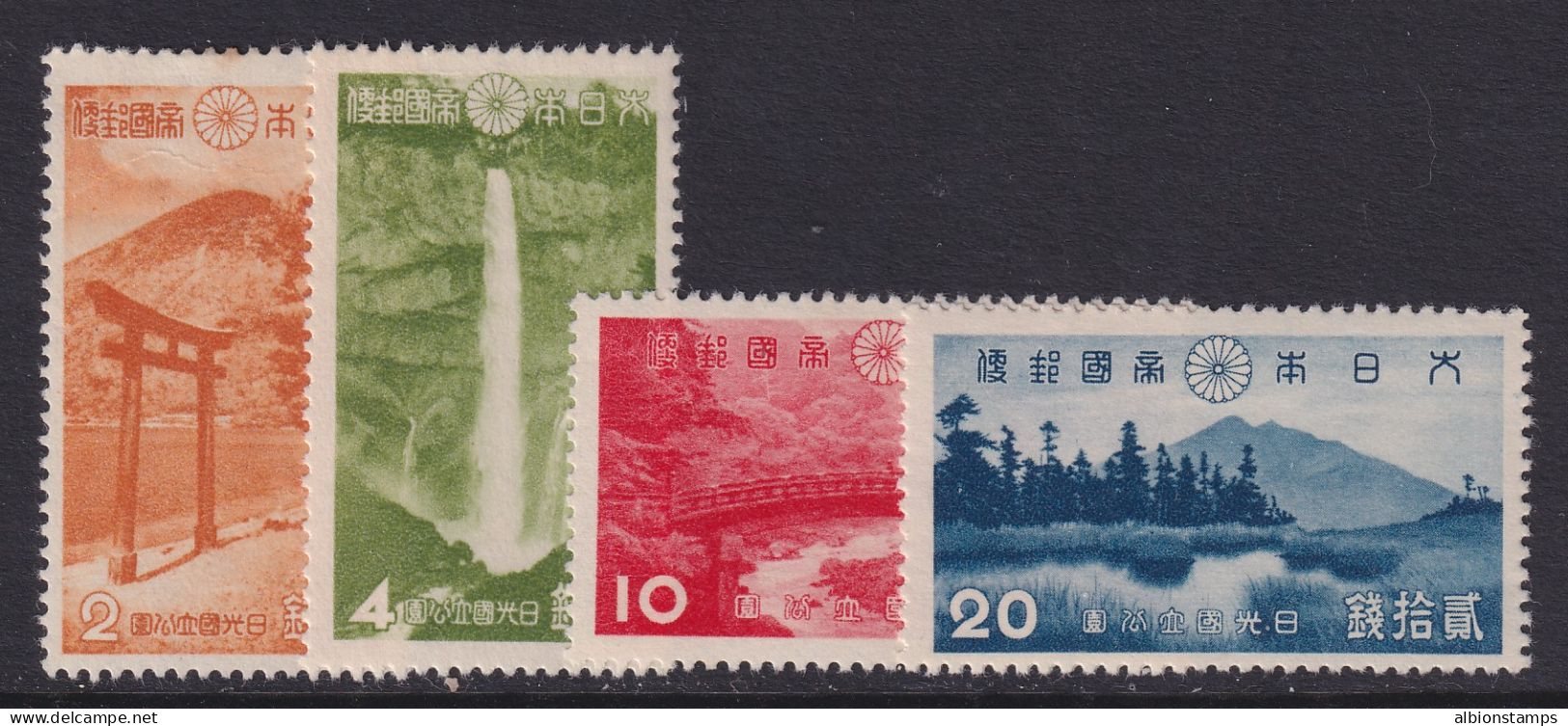 Japan, Scott 280-283, MHR (282 Thin) - Unused Stamps