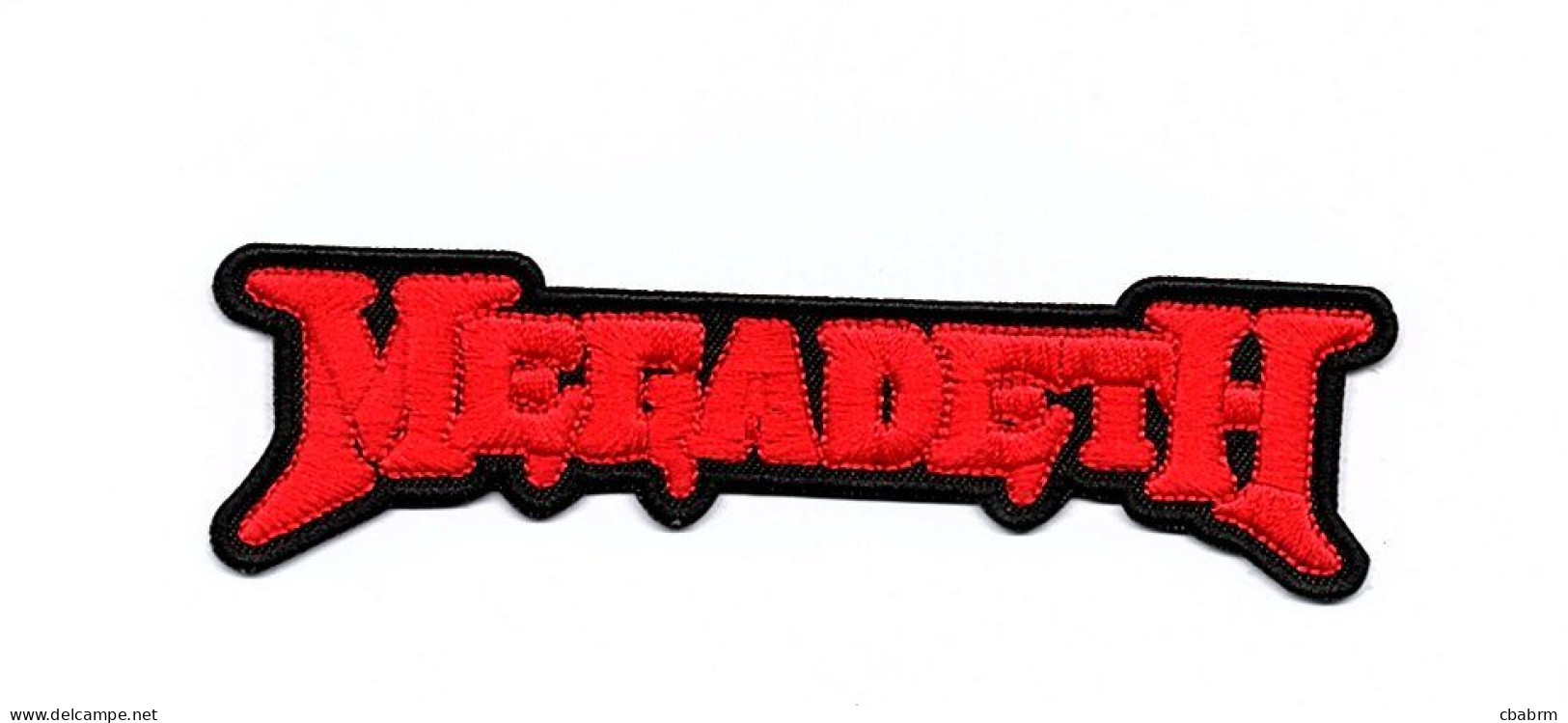 MEGADETH PATCH ECUSSON Patch Thermocollant Nom Rouge - Objets Dérivés