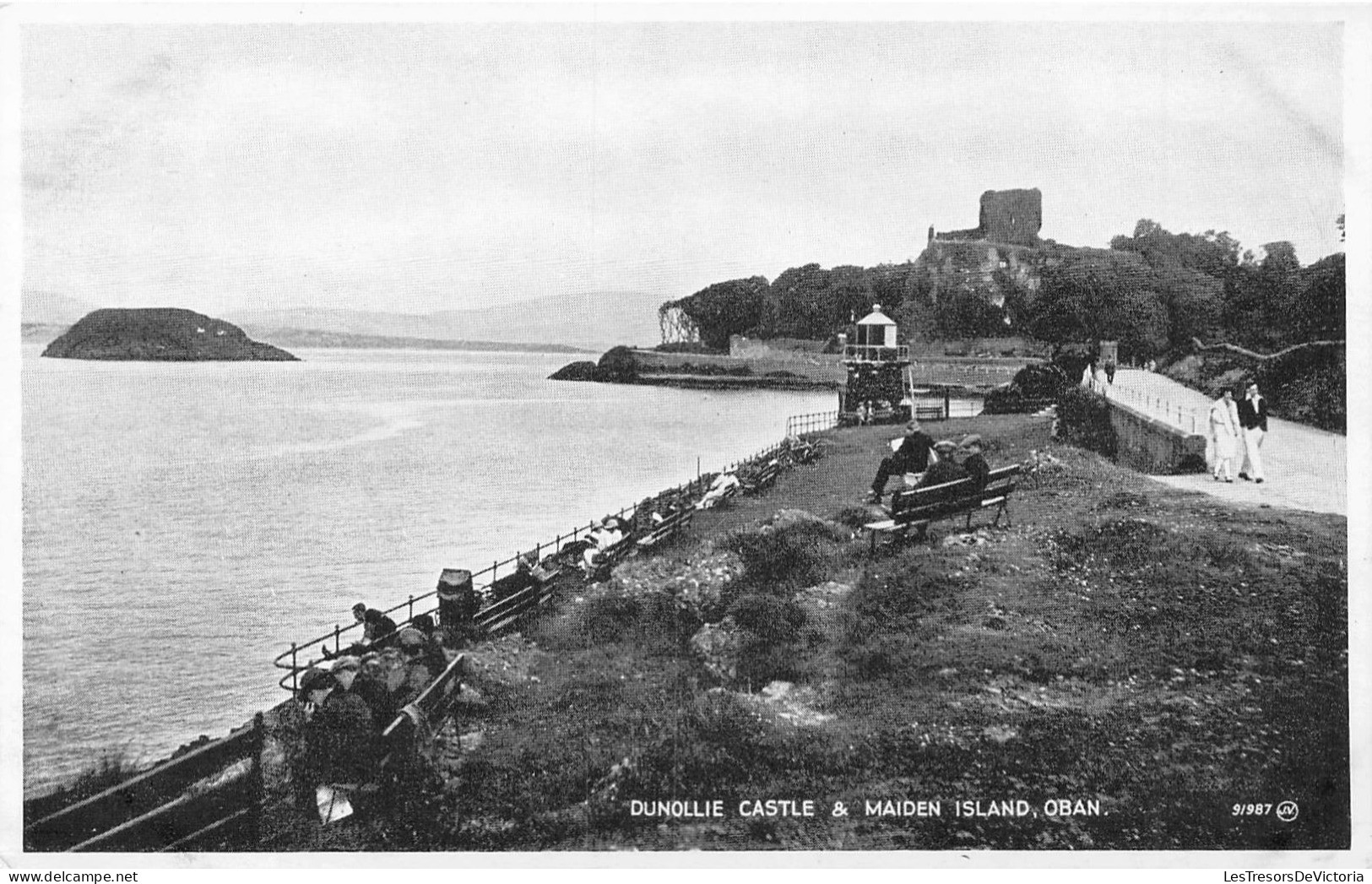 ECOSSE - Oban - Dunollie Castle & Maiden Island - Carte Postale Ancienne - Argyllshire