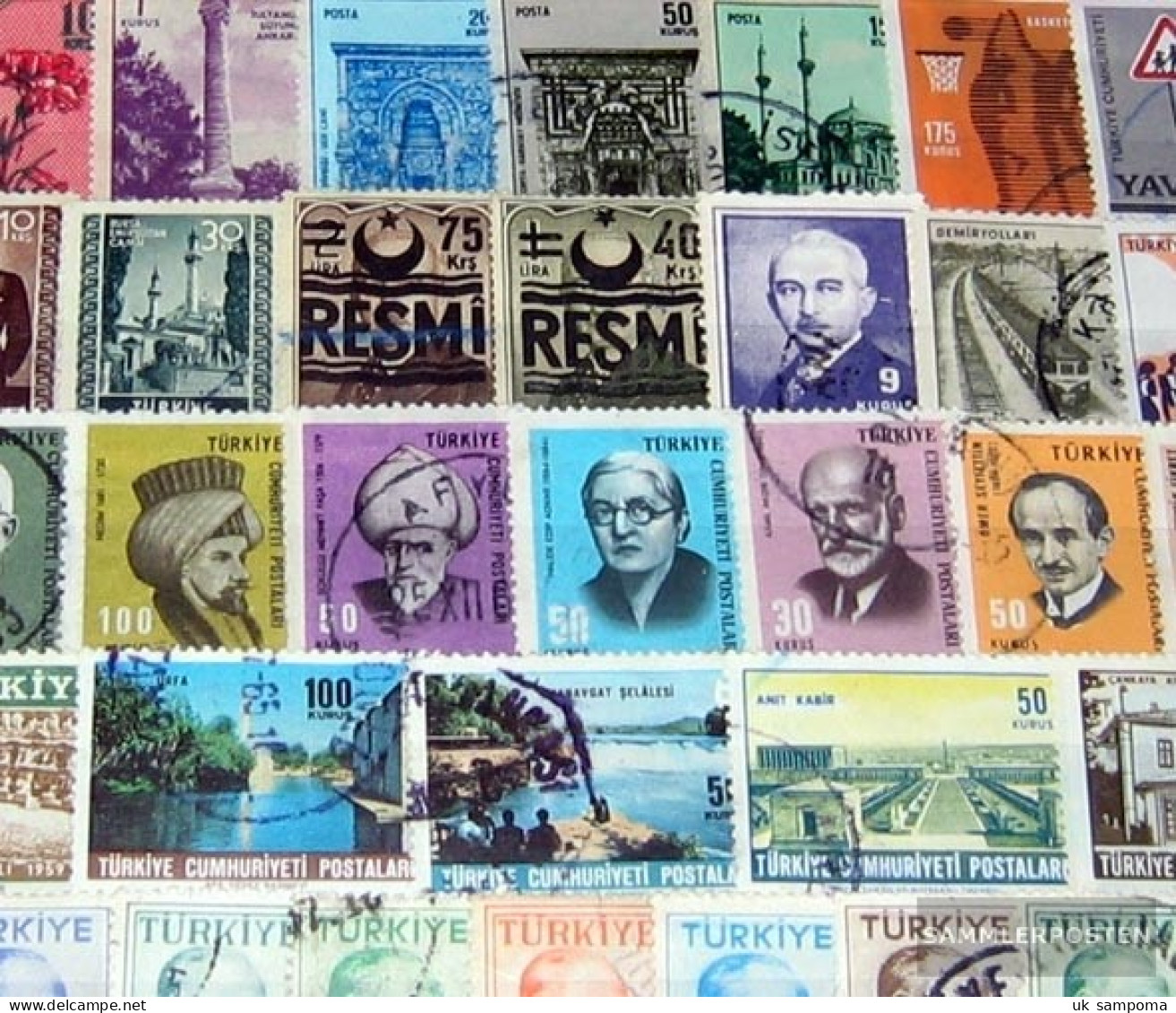 Turkey 300 Different Stamps - Lots & Serien