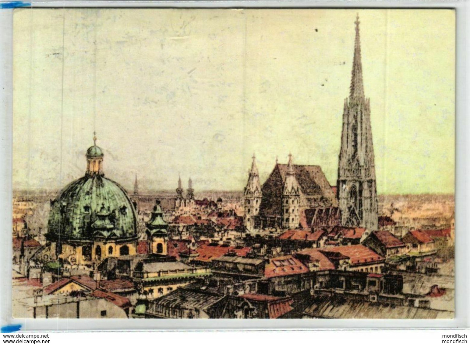 Wien - Blick über Wien - Stephansdom - Rudolf Von Alt - Gemälde - Stephansplatz