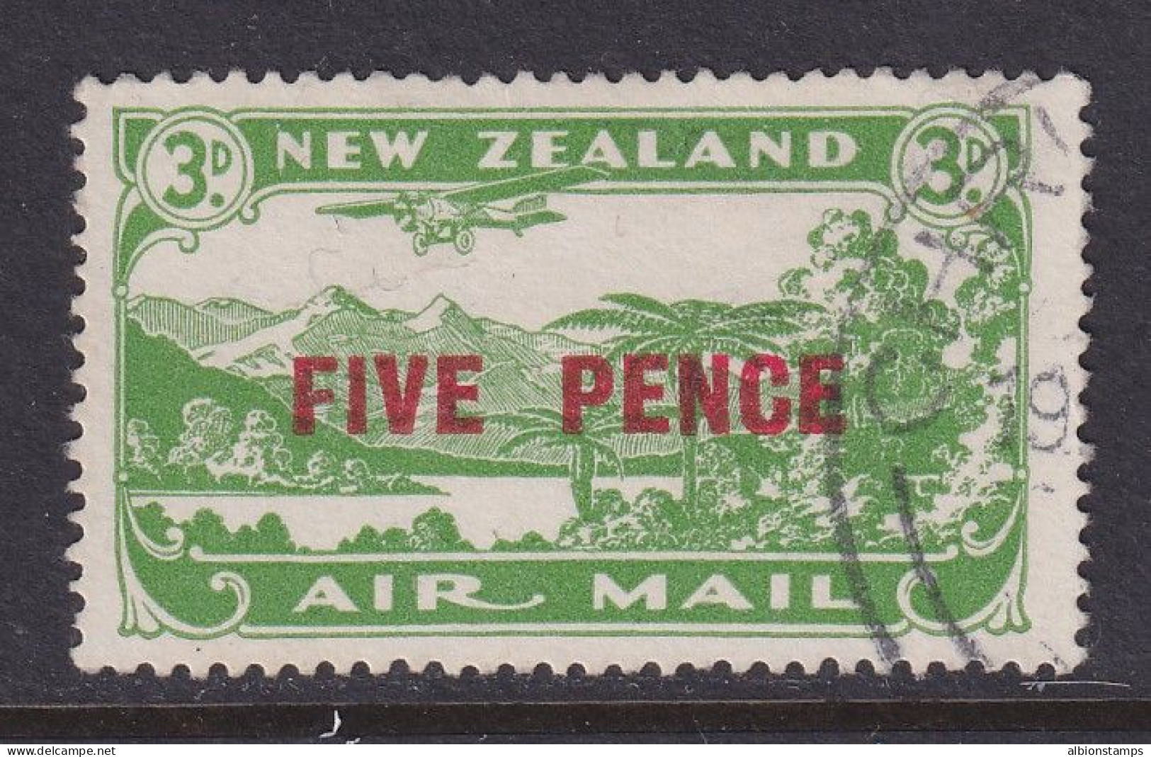 New Zealand, Scott C4 (SG 551), Used - Poste Aérienne