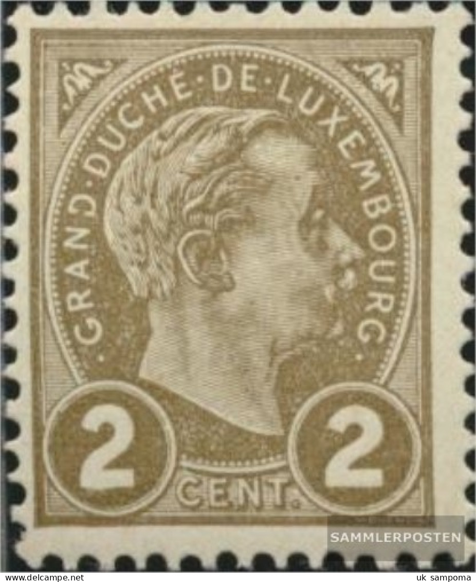 Luxembourg 68 Unmounted Mint / Never Hinged 1895 Adolf - 1895 Adolfo Di Profilo